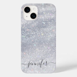 Elegant Silver Glitter  Case-Mate iPhone 14 Case