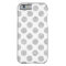 Elegant Silver Glitter Polka Dots Pattern