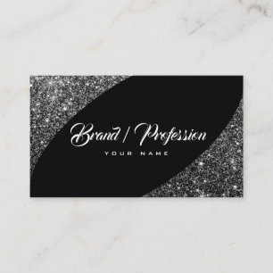 Elegant Silver Glitter Spark Eye Catching Fashion Business Card