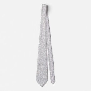 Elegant Silver Grey Glitter & Sparkles Tie