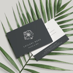 Elegant Silver Hibiscus Flower Gift Certificate