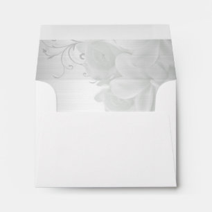Elegant Silver lined Wedding Envelope