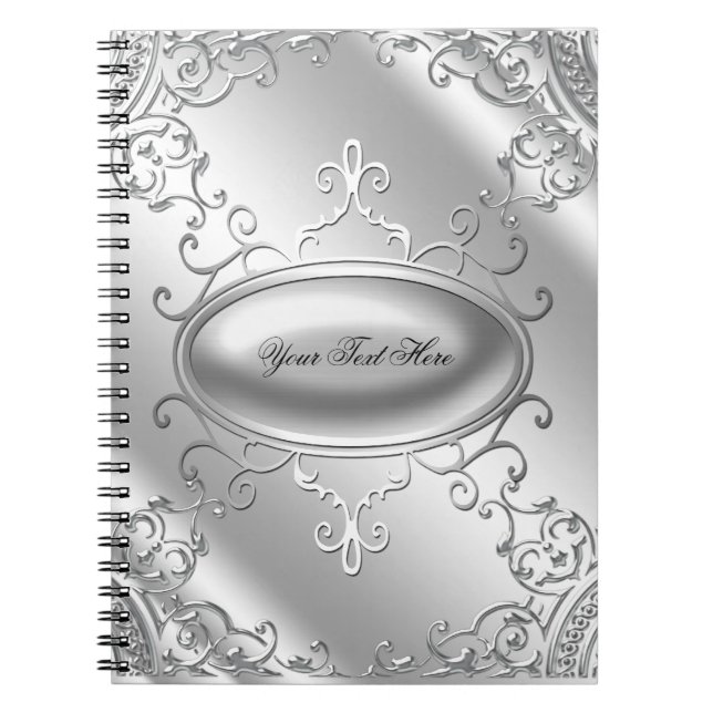 Elegant Silver Notebook (Front)