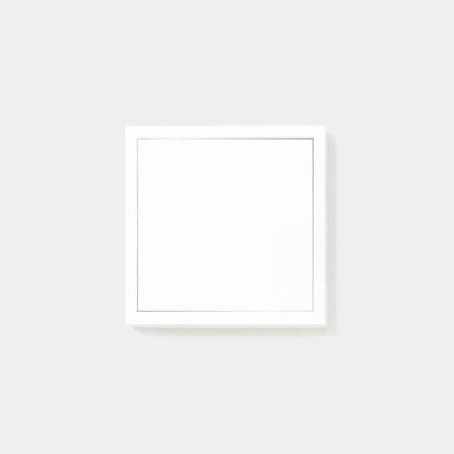 Elegant Silver Post-it Notes (Front)
