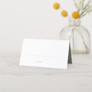 Elegant Silver Sage Signature Wedding Place Card