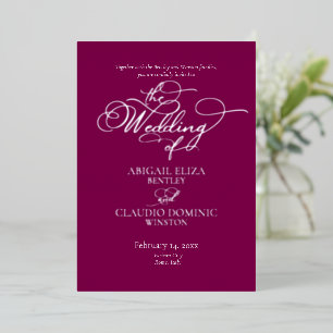Elegant Silver Script on Wine Italy Destination