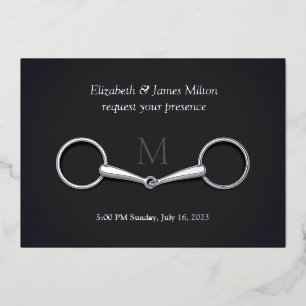 Elegant Silver Snaffle Bit Equestrian Monogrammed 