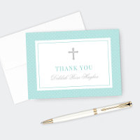 Elegant Silver Teal Girl First Communion