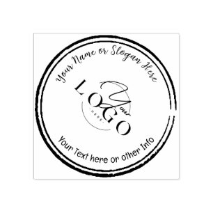 ELEGANT & SIMLPY Custom Business Logo Rubber Stamp