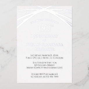 Elegant Simple 60th Wedding Anniversary Party