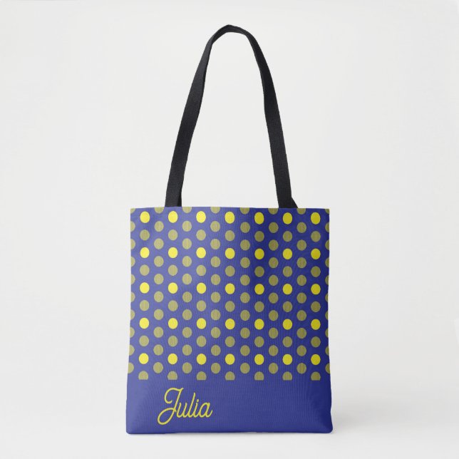 Elegant Simple Abstract Seamlees Yellow Pattern Tote Bag (Front)
