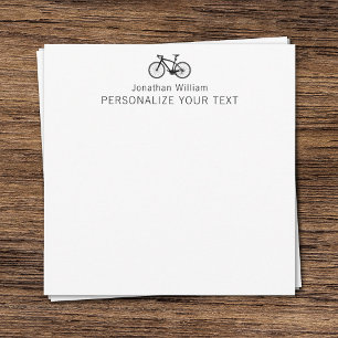 Elegant Simple Bicycle Retro Personal Stationery Card
