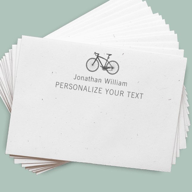 Elegant Simple Bicycle Retro Personal Stationery Post-it Notes (Creator Uploaded)