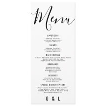 Elegant Simple Black and White Monogram Wedding