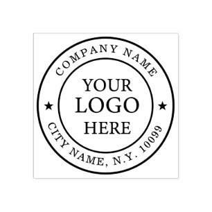 Elegant Simple Business Logo Rubber Stamp