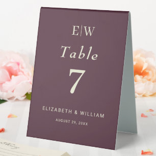 Elegant Simple Cherry Lacquer, Monogram Wedding