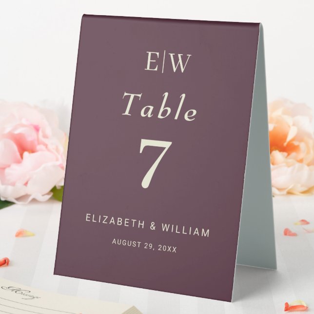 Elegant Simple Cherry Lacquer, Monogram Wedding (In SItu (Wedding))