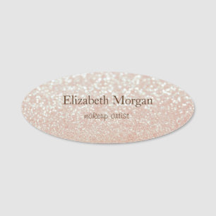 Elegant Simple Chic Bokeh Name Tag