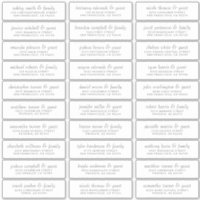 Elegant Simple Chic Wedding Guest Names Address