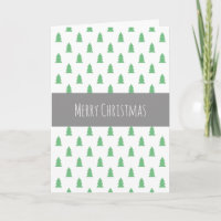 Elegant Simple Christmas tree pattern pastel green