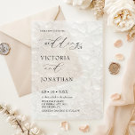 Elegant Simple Classic Wedding Acrylic Invitations<br><div class="desc">Elegant minimalist simple and modern wedding acrylic invite,  easy to customise,  change background colour or font,   any assistance regarding design please contact via zazzle,  matching items available.</div>