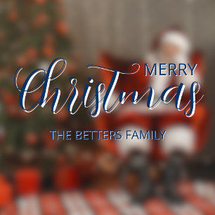 Elegant Simple Clean Midnight Blue Christmas