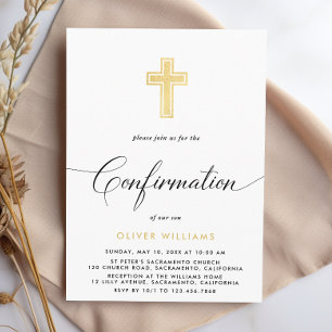 Elegant Simple Confirmation  Invitation