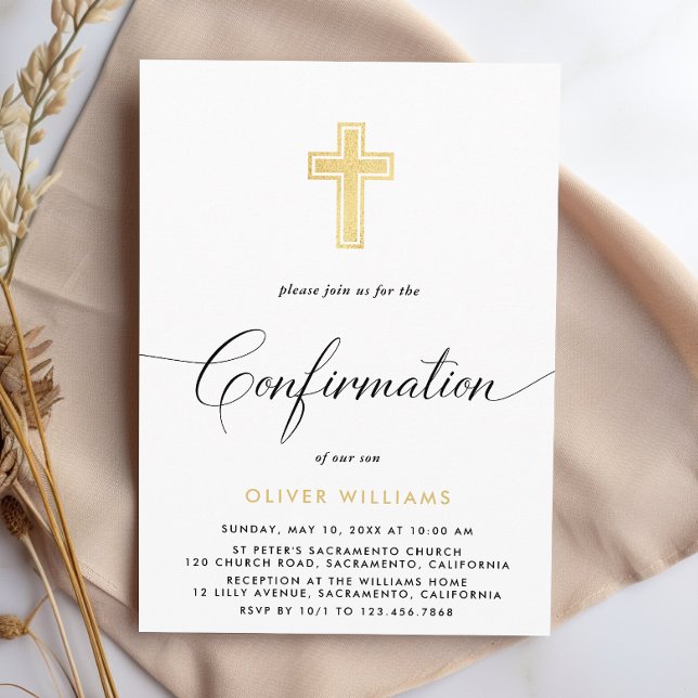 Elegant Simple Confirmation  Invitation (Creator Uploaded)