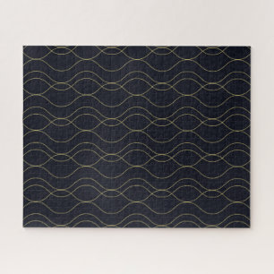 Elegant, simple, cool, trendy wavy illustration jigsaw puzzle