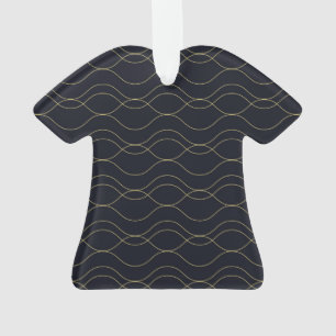 Elegant, simple, cool, trendy wavy illustration ornament