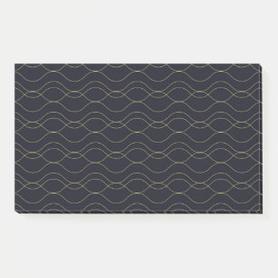 Elegant, simple, cool, trendy wavy illustration post-it notes