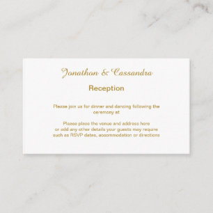 ELEGANT & SIMPLE CREAM PATTERN GOLD ENCLOSURE CARD