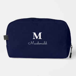 Elegant Simple Custom Monogram  Dopp Kit
