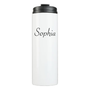 Elegant Simple Custom Name Thermal Tumbler