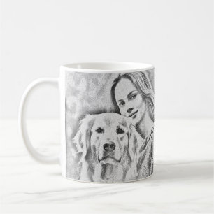 Elegant Simple Custom Pet's Simple Modern Photo Coffee Mug
