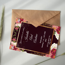 Elegant & Simple Custom Photo Wedding Invitation