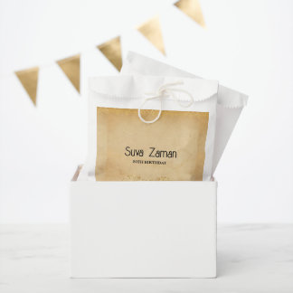 Elegant Simple Cute Grey 20th Birthday Favour Bag