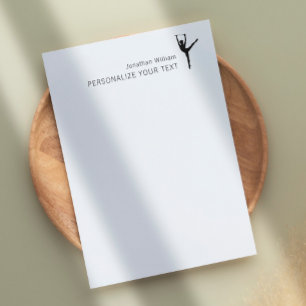    Elegant Simple Dancer Retro Personal Stationery Custom Letterhead