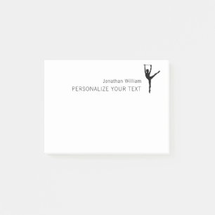 Elegant Simple Dancer Retro Personal Stationery Post-it Notes