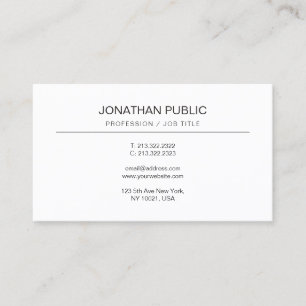 Elegant Simple Design Modern Professional Business Card