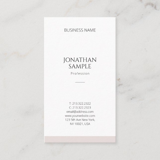 Elegant Simple Design Modern Template Professional Business Card (Front)