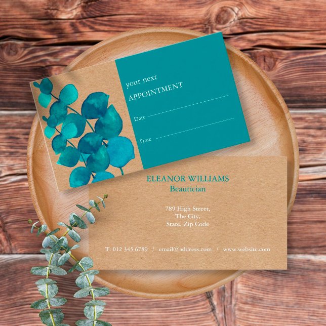 Elegant Simple Floral Appointment Card (Creator Uploaded)