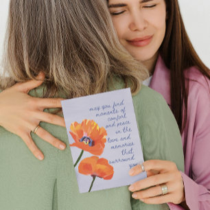 Elegant Simple Floral Sympathy Card