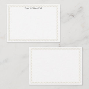 Elegant Simple Gold Circles Frame Wedding Couple Card