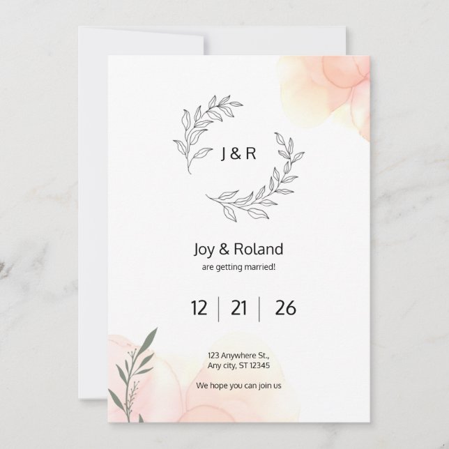  Elegant Simple Invitation (Front)