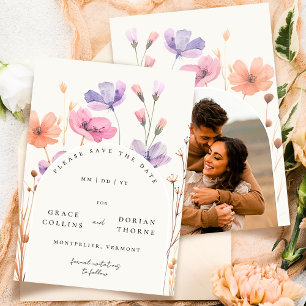 Elegant Simple Ivory White Rustic Neutral Wedding Save The Date