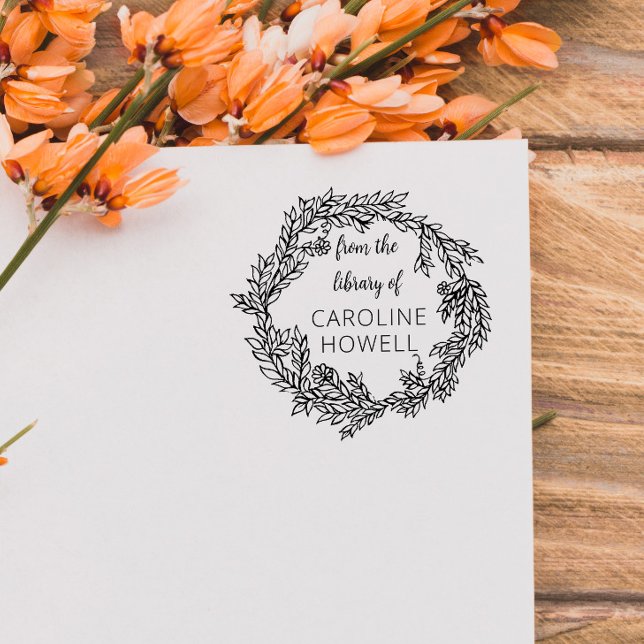 Elegant Simple Leaves From The Library Of Self-in Rubber Stamp (Creator Uploaded)