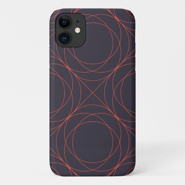 Elegant, simple, lively, modern line pattern art Case-Mate iPhone case (Back)