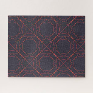 Elegant, simple, lively, modern line pattern art jigsaw puzzle
