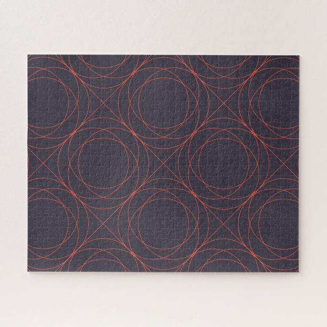 Elegant, simple, lively, modern line pattern art jigsaw puzzle (Horizontal)